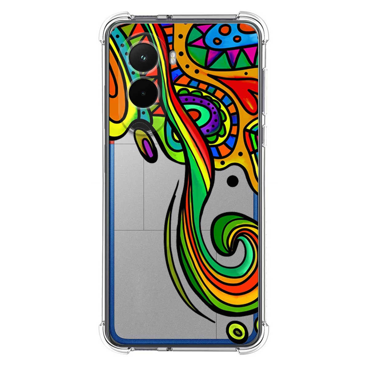 Funda Silicona Antigolpes para Xiaomi Poco M7 4G diseño Colores Dibujos