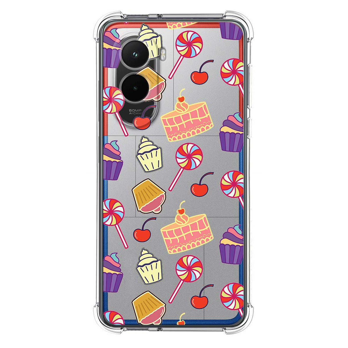 Funda Silicona Antigolpes para Xiaomi Poco M7 4G diseño Dulces 01 Dibujos