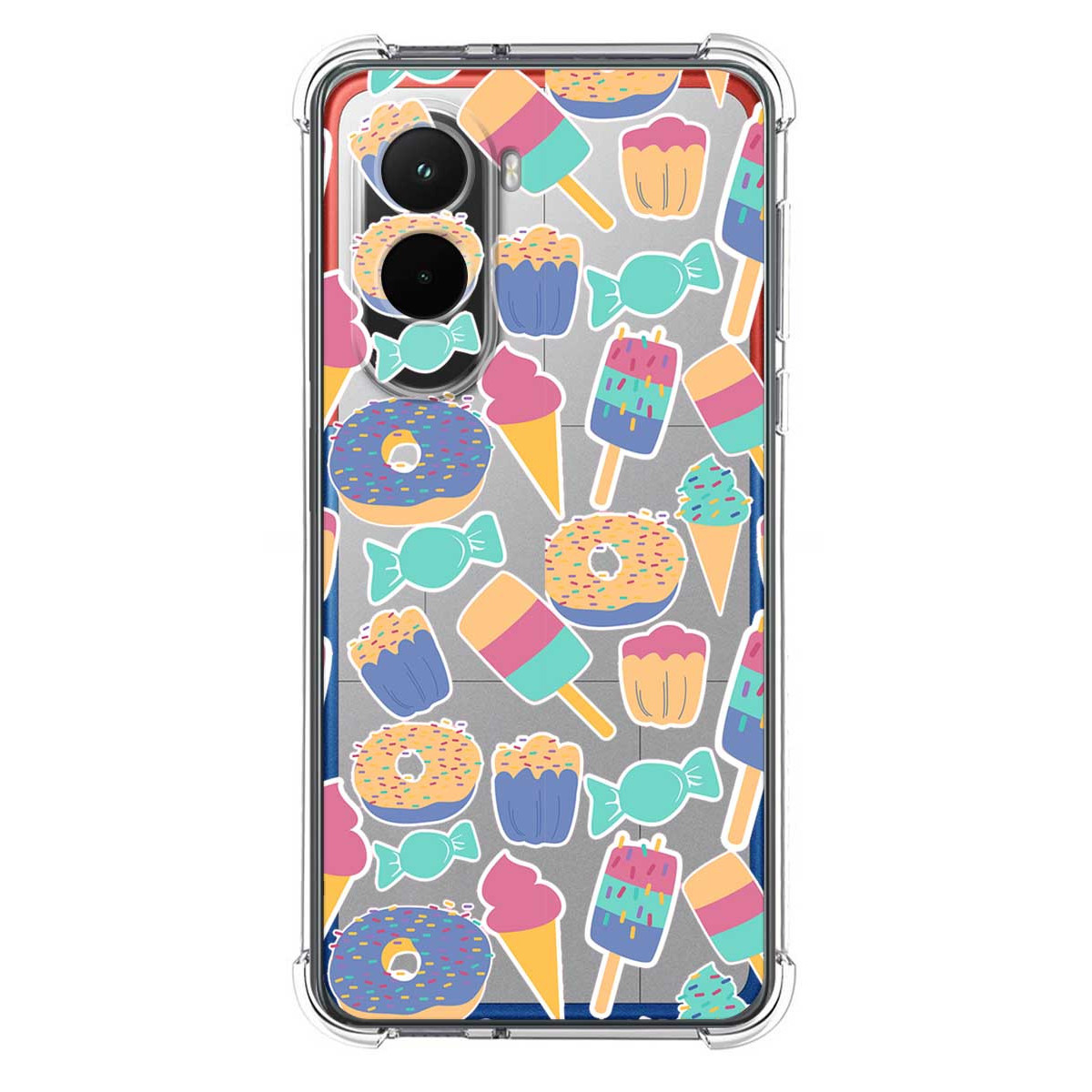 Funda Silicona Antigolpes para Xiaomi Poco M7 4G diseño Dulces 02 Dibujos