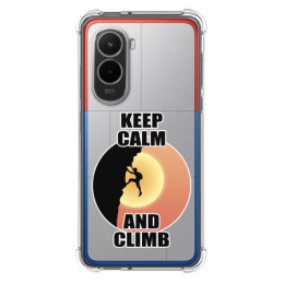 Funda Silicona Antigolpes para Xiaomi Poco M7 4G diseño Hombre Escalada Dibujos