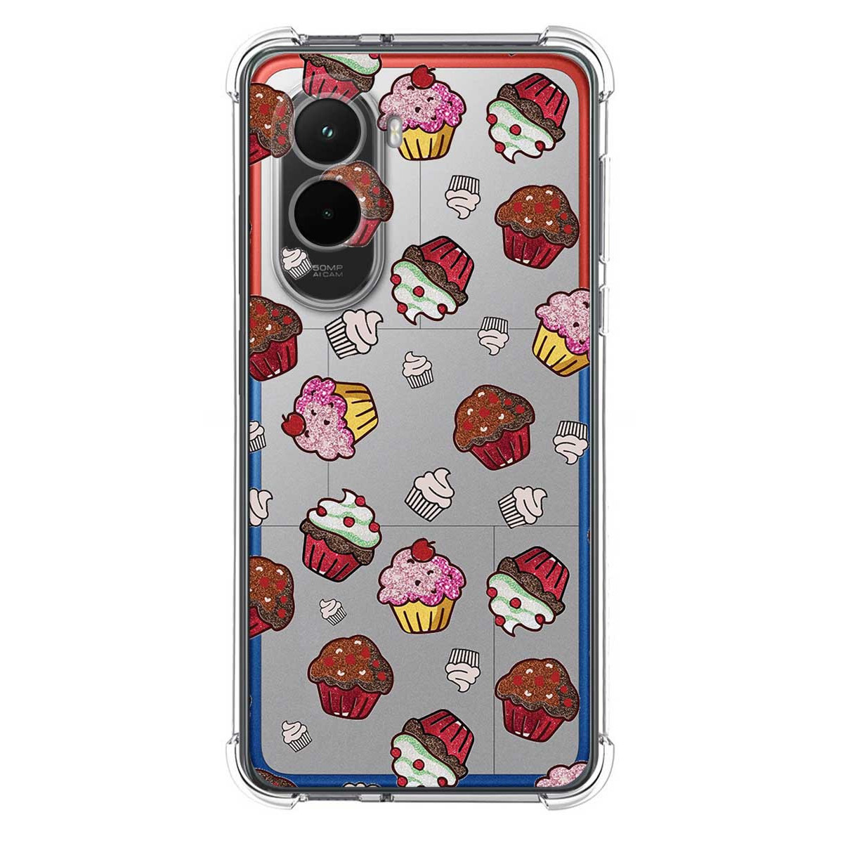 Funda Silicona Antigolpes para Xiaomi Poco M7 4G diseño Muffins Dibujos