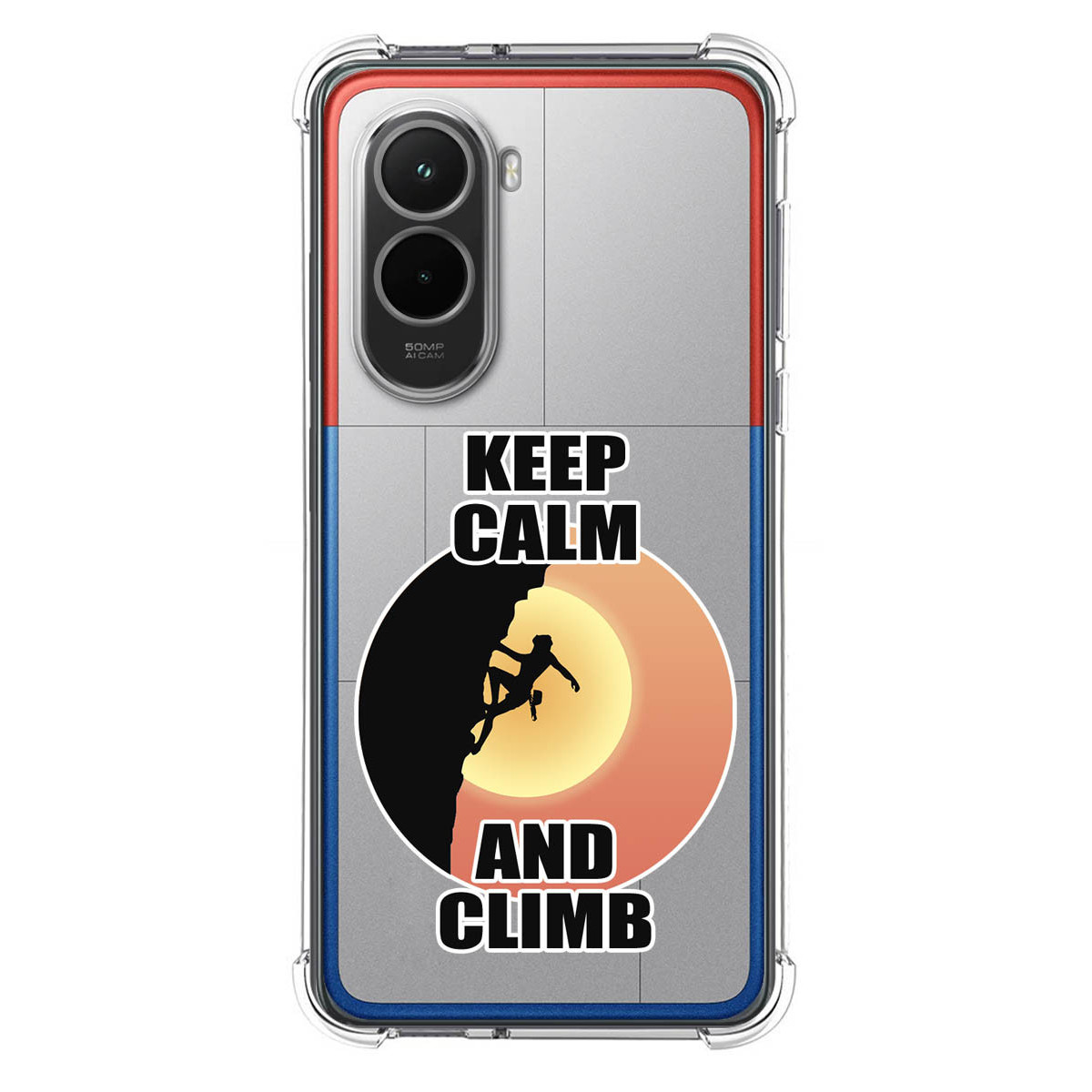 Funda Silicona Antigolpes para Xiaomi Poco M7 4G diseño Mujer Escalada Dibujos