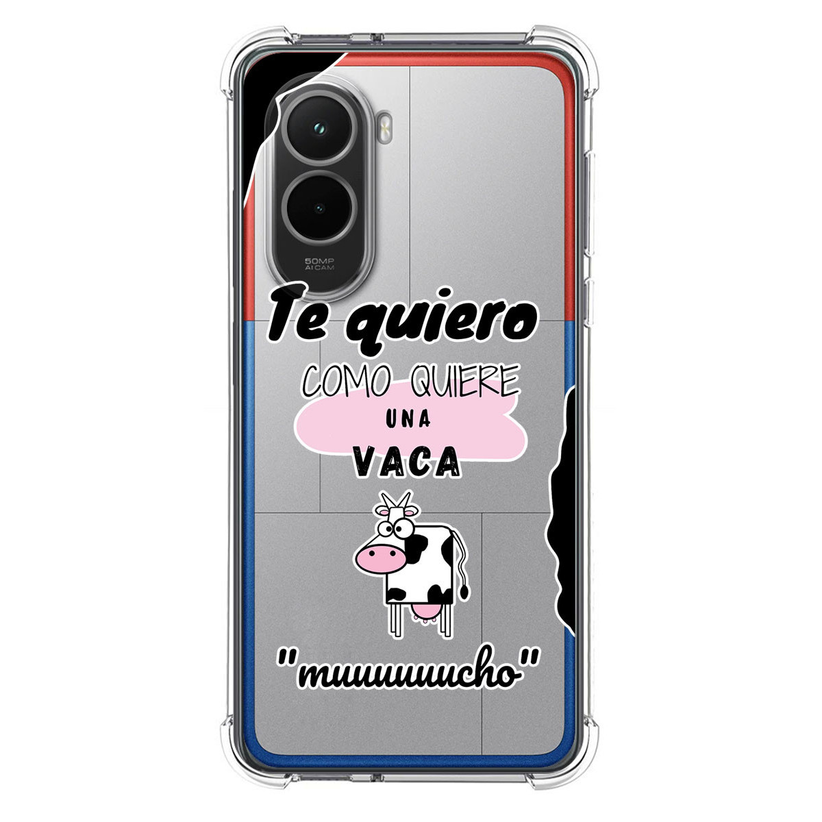 Funda Silicona Antigolpes para Xiaomi Poco M7 4G diseño Vaca Dibujos