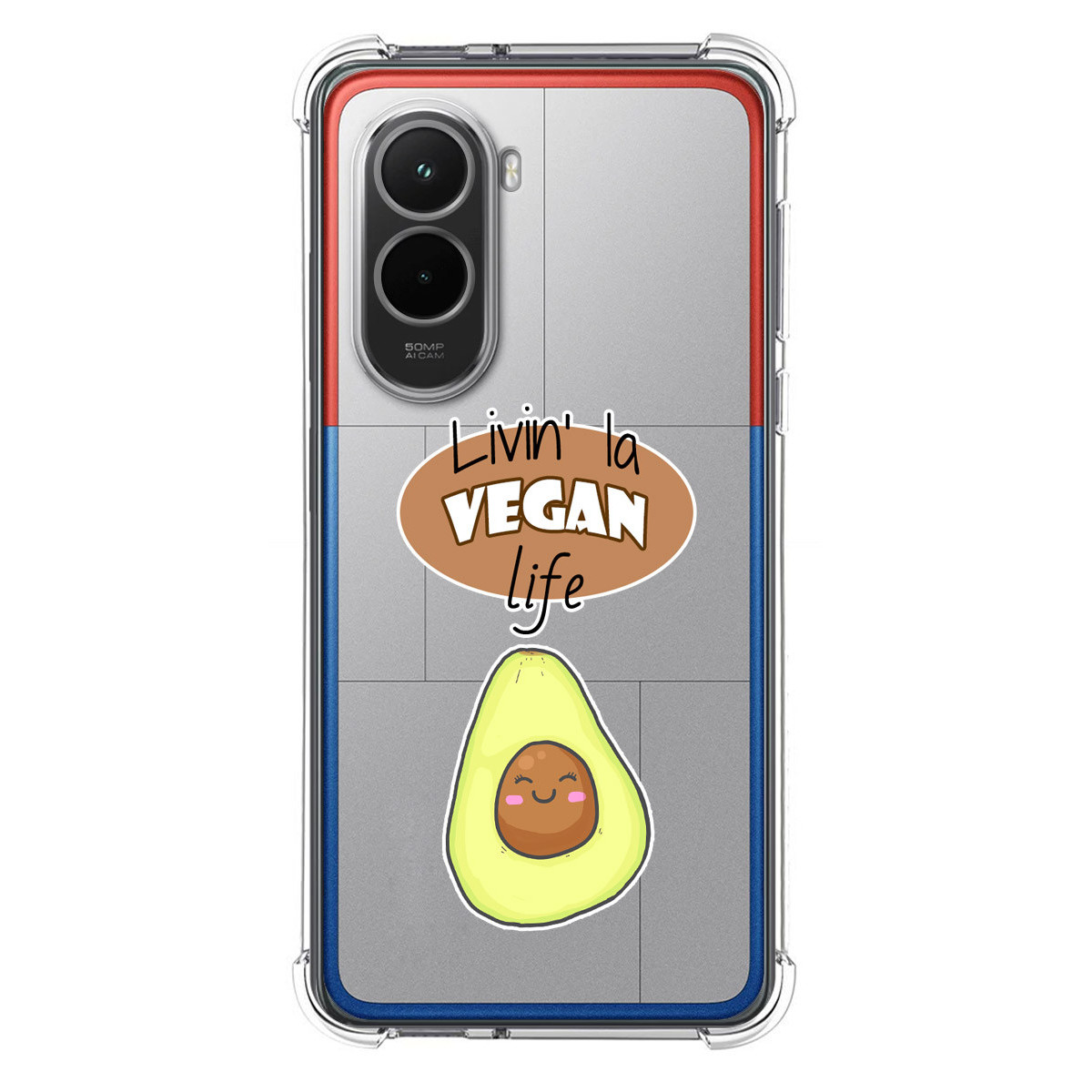 Funda Silicona Antigolpes para Xiaomi Poco M7 4G diseño Vegan Life Dibujos