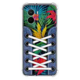 Funda Silicona Antigolpes para Xiaomi Poco M7 4G diseño Zapatillas 12 Dibujos