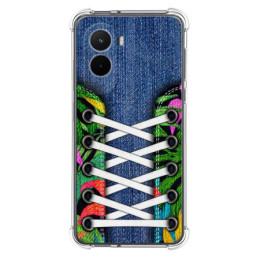 Funda Silicona Antigolpes para Xiaomi Poco M7 4G diseño Zapatillas 13 Dibujos