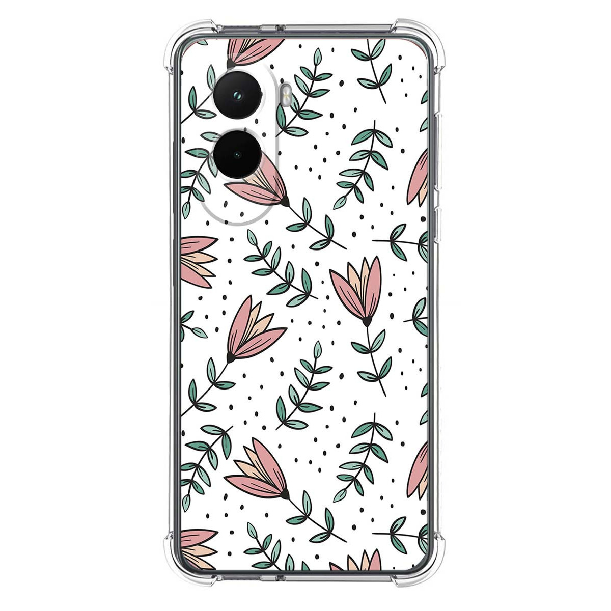 Funda Silicona Antigolpes para Xiaomi Poco M7 4G diseño Flores 01 Dibujos