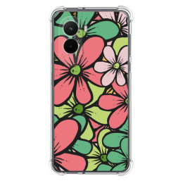 Funda Silicona Antigolpes para Xiaomi Poco M7 4G diseño Flores 02 Dibujos