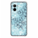 Funda Silicona Antigolpes para Xiaomi Poco M7 4G diseño Flores 03 Dibujos