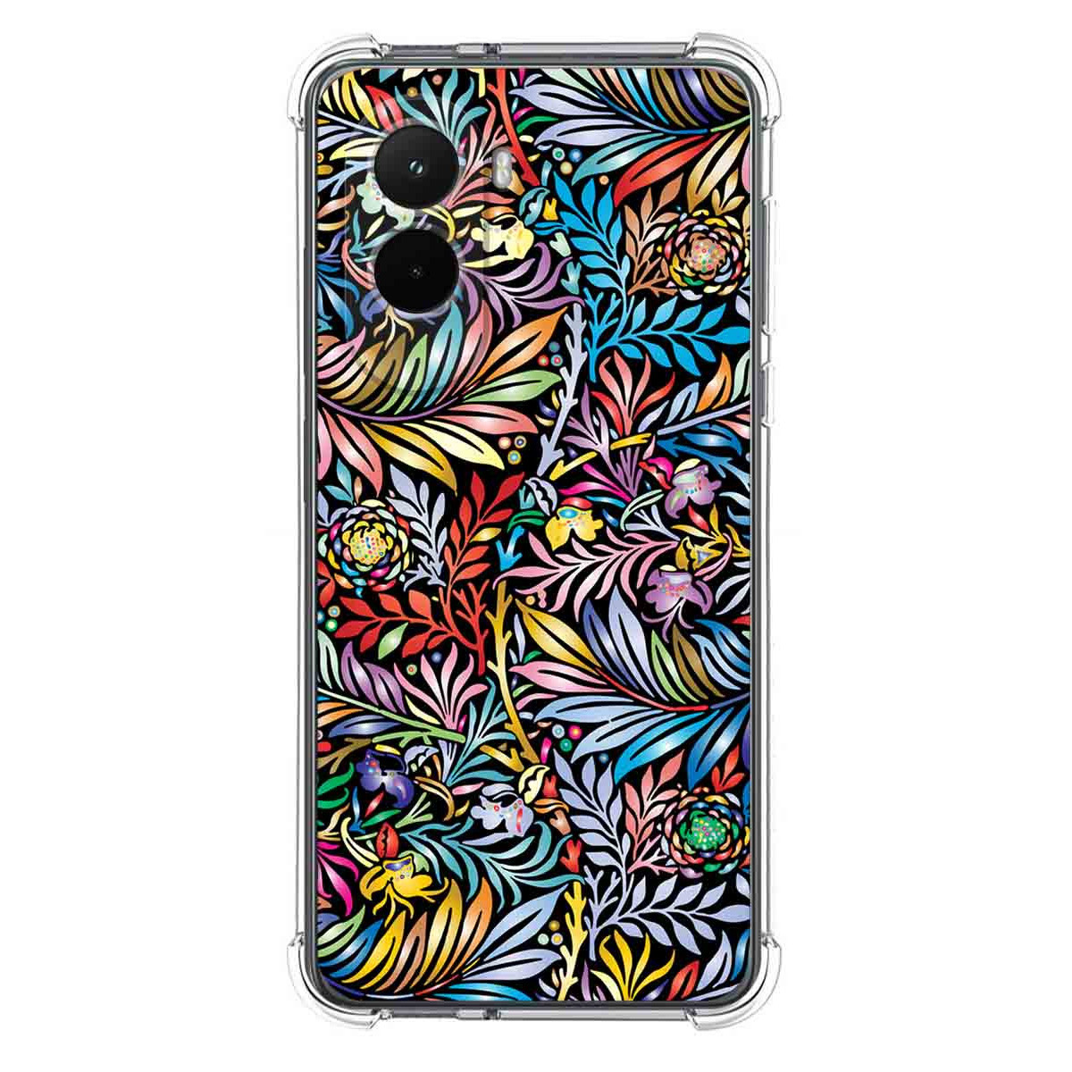 Funda Silicona Antigolpes para Xiaomi Poco M7 4G diseño Flores 04 Dibujos