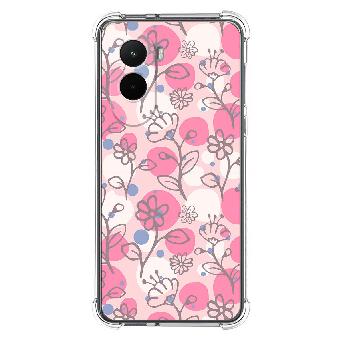 Funda Silicona Antigolpes para Xiaomi Poco M7 4G diseño Flores 07 Dibujos