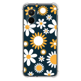 Funda Silicona Antigolpes para Xiaomi Poco M7 4G diseño Flores 08 Dibujos