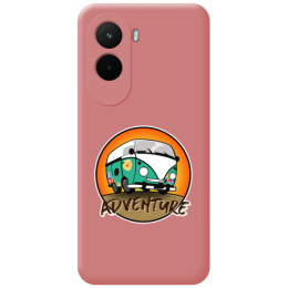 Funda Silicona Líquida Rosa para Xiaomi Poco M7 4G diseño Adventure Dibujos