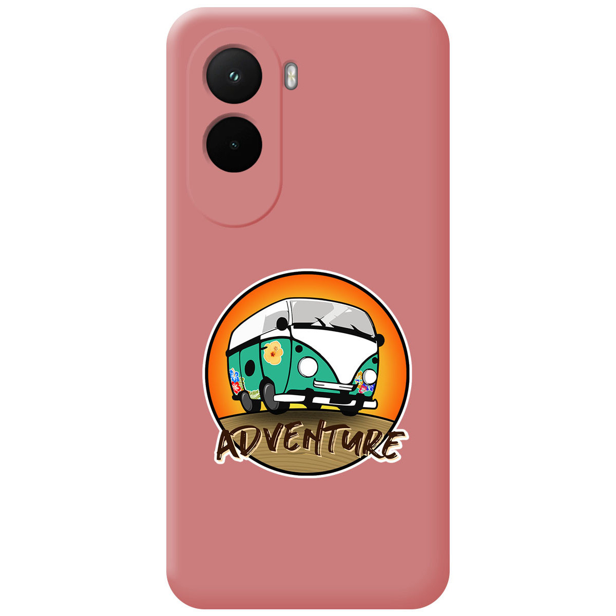 Funda Silicona Líquida Rosa para Xiaomi Poco M7 4G diseño Adventure Dibujos