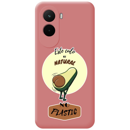 Funda Silicona Líquida Rosa para Xiaomi Poco M7 4G diseño Culo Natural Dibujos
