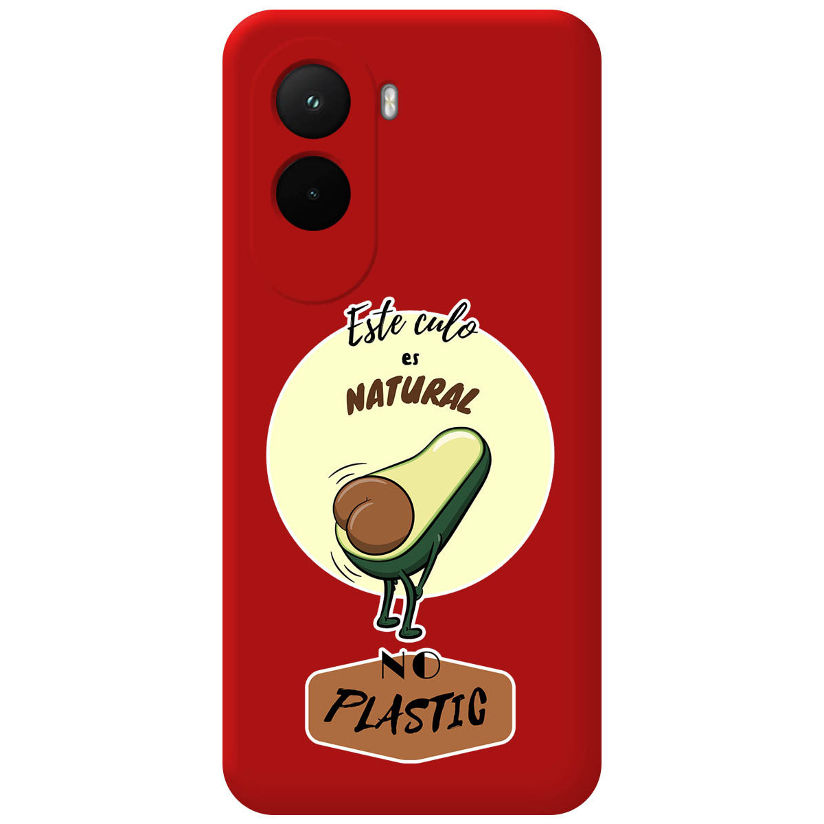 Funda Silicona Líquida Roja para Xiaomi Poco M7 4G diseño Culo Natural Dibujos