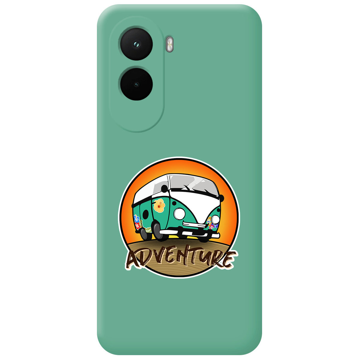 Funda Silicona Líquida Verde para Xiaomi Poco M7 4G diseño Adventure Dibujos