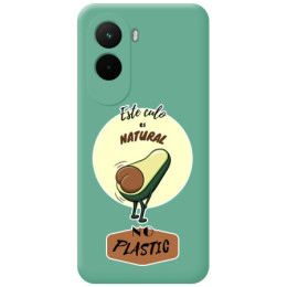 Funda Silicona Líquida Verde para Xiaomi Poco M7 4G diseño Culo Natural Dibujos