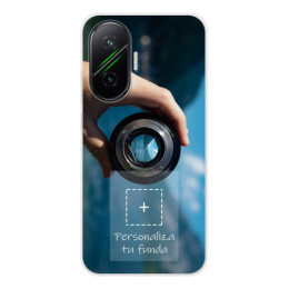 Personaliza tu Funda Silicona Gel Tpu Transparente con tu Fotografia para Xiaomi Poco F7 5G Dibujo Personalizada