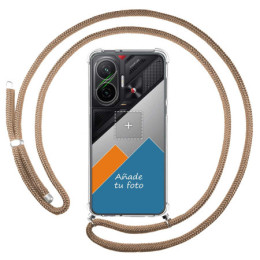 Personaliza tu Funda Colgante Transparente para Xiaomi Poco F7 5G con Cordon Camel Dibujo Personalizada