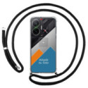 Personaliza tu Funda Colgante Transparente para Xiaomi Poco F7 5G con Cordon Negro Dibujo Personalizada
