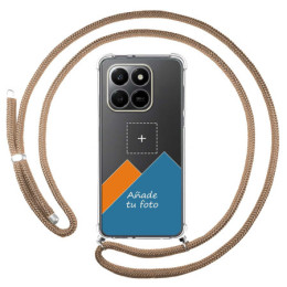 Personaliza tu Funda Colgante Transparente para Huawei Honor 400 Smart 5G con Cordon Camel Dibujo Personalizada
