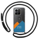 Personaliza tu Funda Colgante Transparente para Huawei Honor 400 Smart 5G con Cordon Negro Dibujo Personalizada