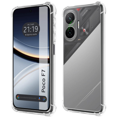 Funda Silicona Antigolpes Transparente para Xiaomi Poco F7 5G