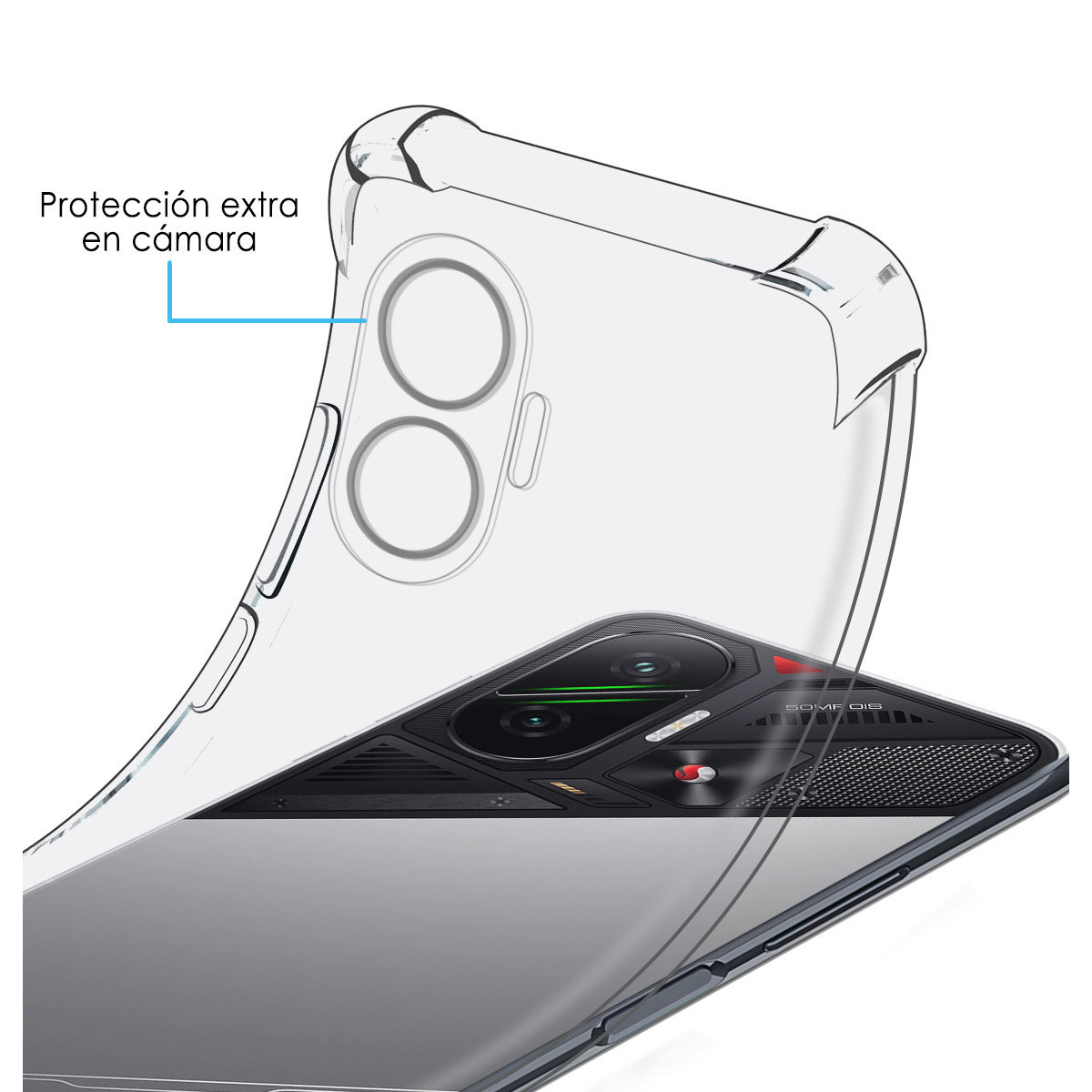 Funda Silicona Antigolpes Transparente para Xiaomi Poco F7 5G