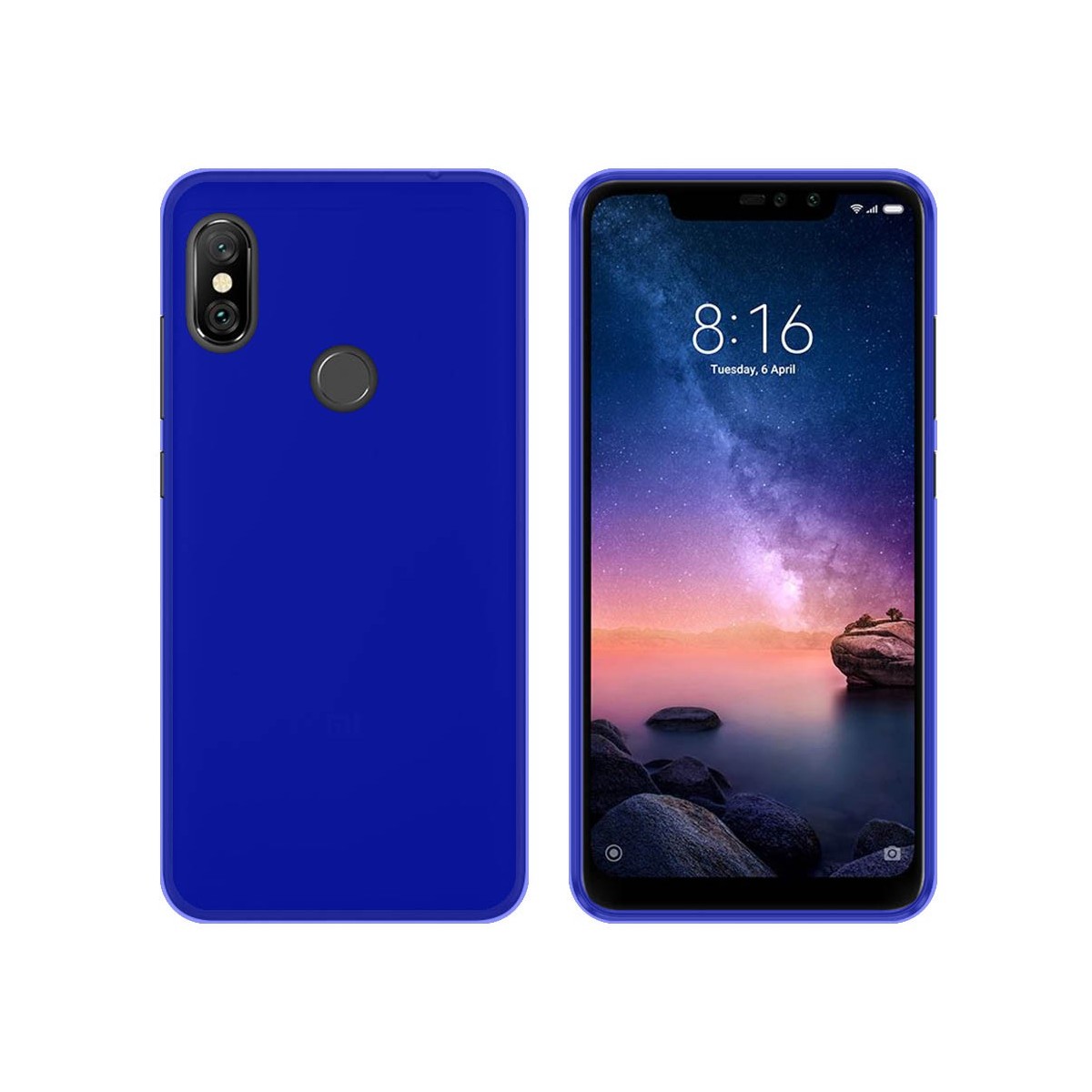 Funda Gel Tpu para Xiaomi Redmi Note 6 Pro Color Azul