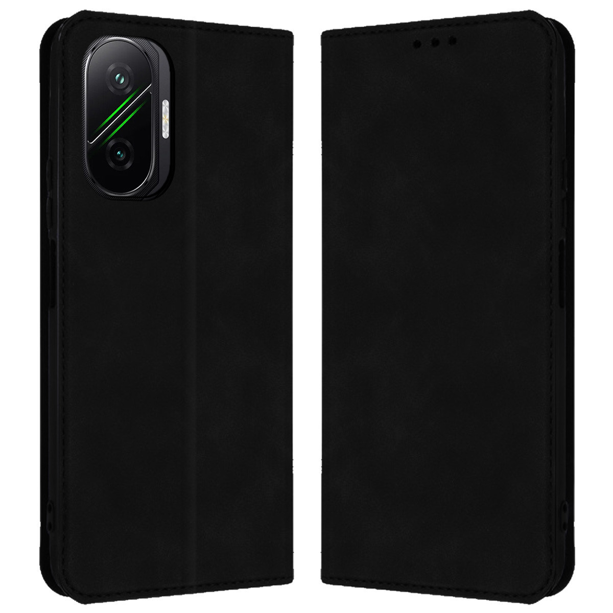 Funda Libro de Polipiel con tarjetero para Xiaomi Poco F7 5G color Negra