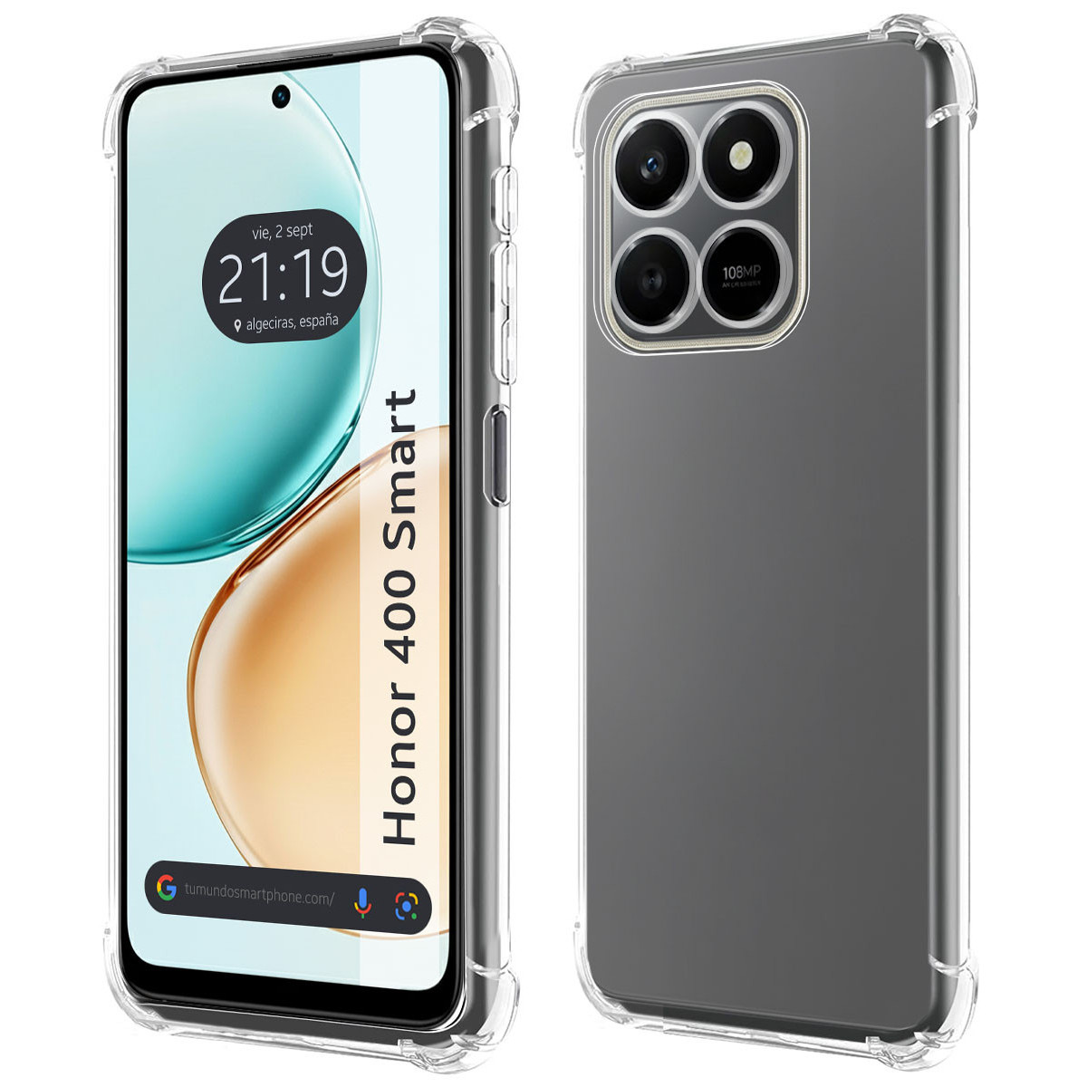 Funda Silicona Antigolpes Transparente para Huawei Honor 400 Smart 5G