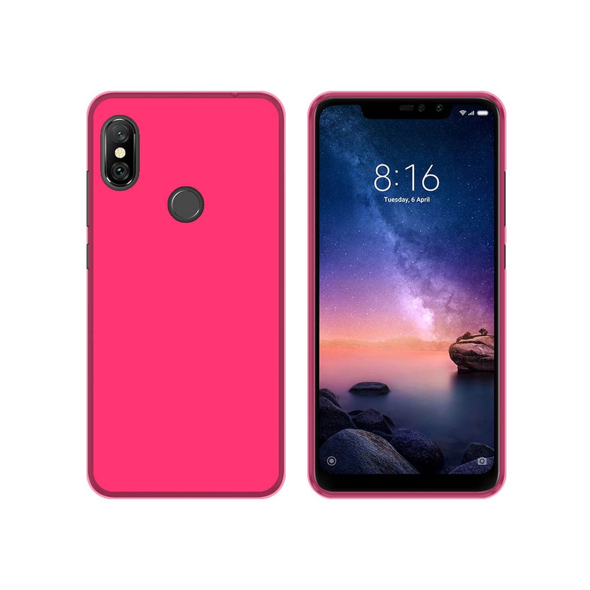 Funda Gel Tpu para Xiaomi Redmi Note 6 Pro Color Rosa