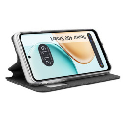 Funda Libro Soporte con Ventana para Huawei Honor 400 Smart 5G color Negra 2