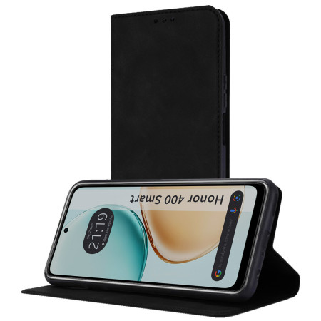 Funda Libro de Polipiel con tarjetero para Huawei Honor 400 Smart 5G color Negra