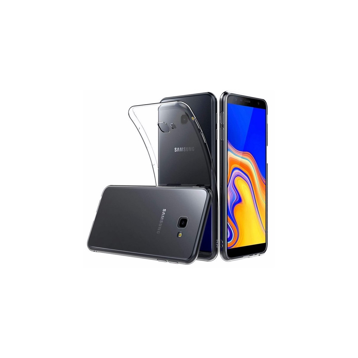 Funda Gel Tpu Fina Ultra-Thin 0,5mm Transparente para Samsung Galaxy J4+ Plus