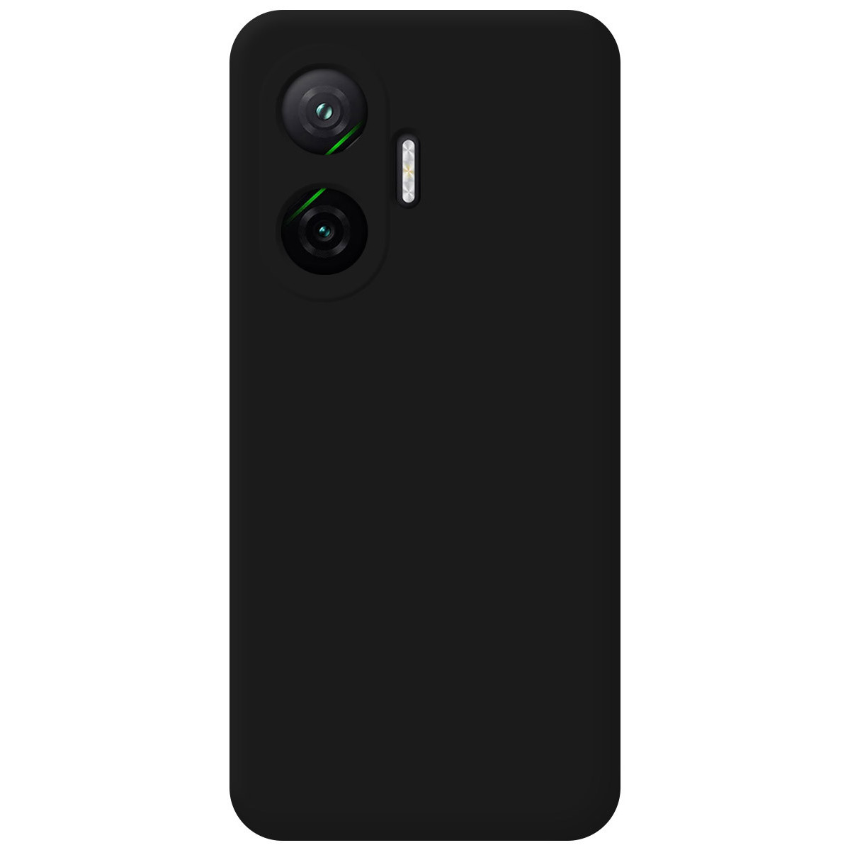 Funda Silicona Líquida Ultra Suave para Xiaomi Poco F7 5G color Negra