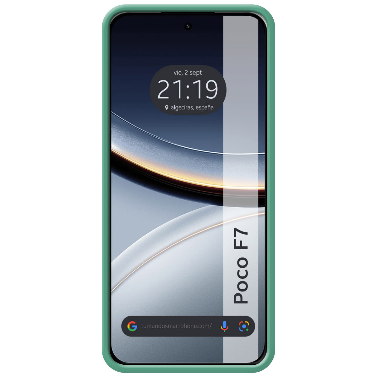 Funda Silicona Líquida Ultra Suave para Xiaomi Poco F7 5G color Verde