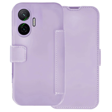 Funda Silicona Suave con Tapa para Xiaomi Poco F7 5G color Morada