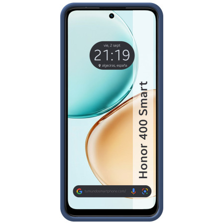 Funda Silicona Líquida Ultra Suave para Huawei Honor 400 Smart 5G color Azul