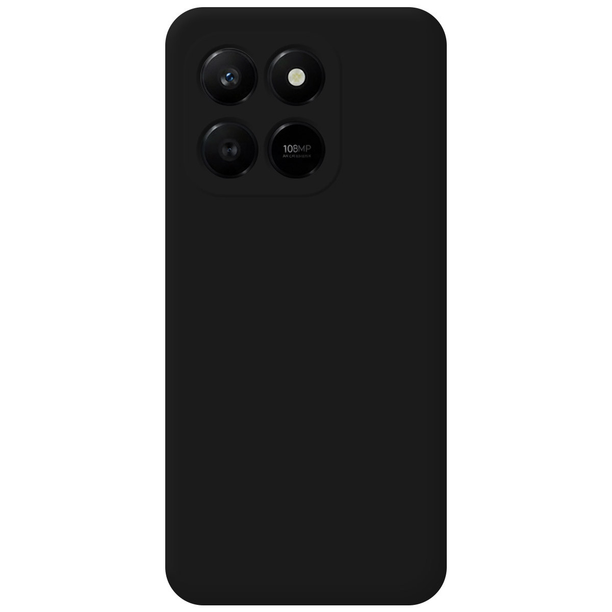 Funda Silicona Líquida Ultra Suave para Huawei Honor 400 Smart 5G color Negra