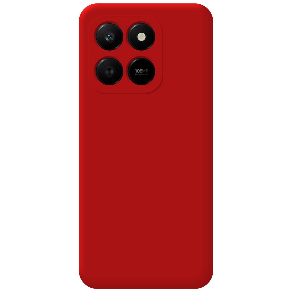 Funda Silicona Líquida Ultra Suave para Huawei Honor 400 Smart 5G color Roja