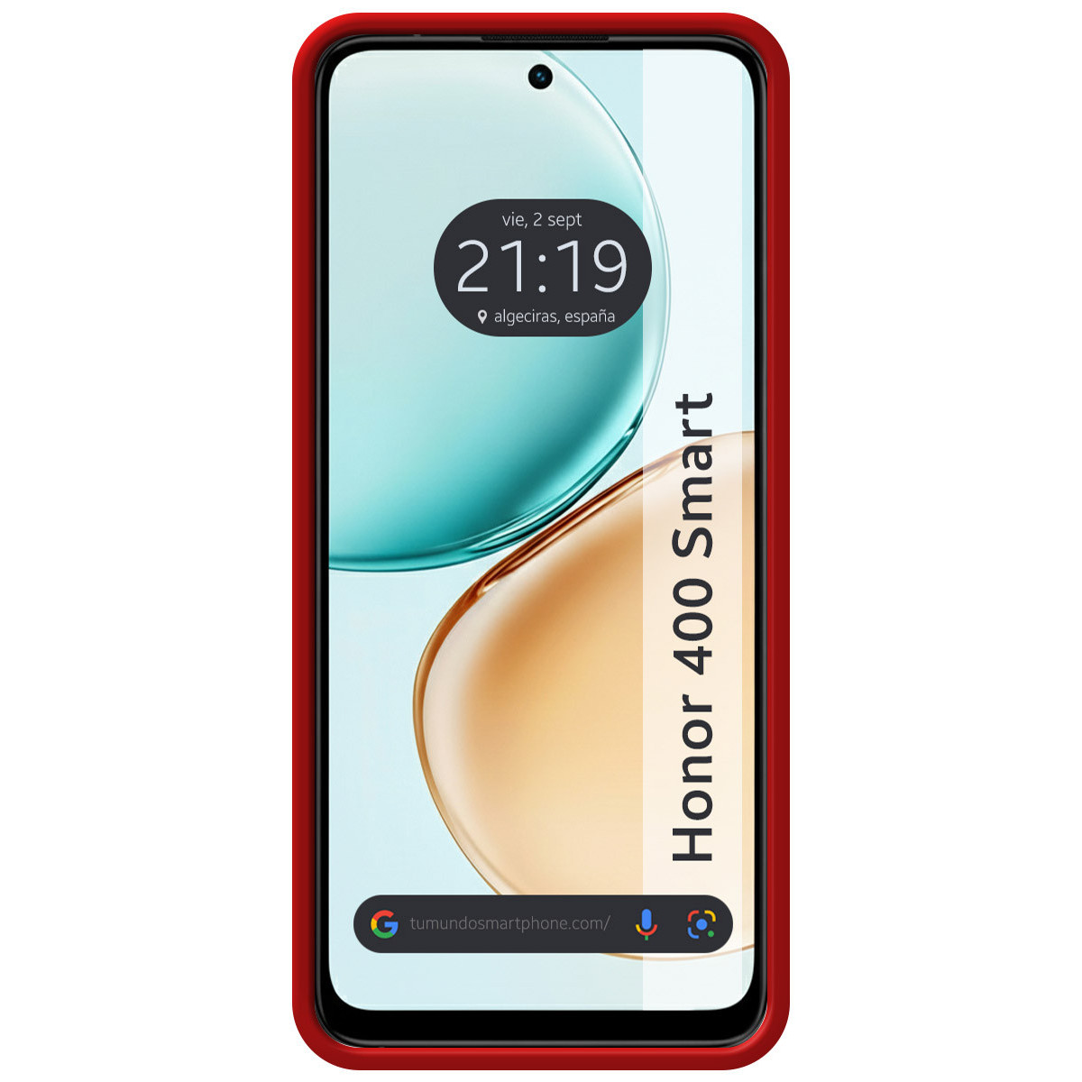 Funda Silicona Líquida Ultra Suave para Huawei Honor 400 Smart 5G color Roja