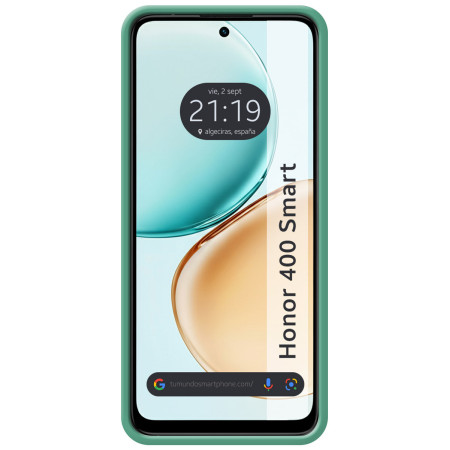 Funda Silicona Líquida Ultra Suave para Huawei Honor 400 Smart 5G color Verde
