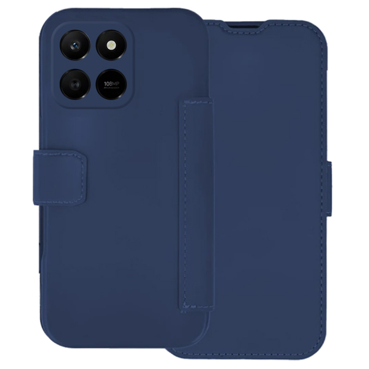 Funda Silicona Suave con Tapa para Huawei Honor 400 Smart 5G color Azul