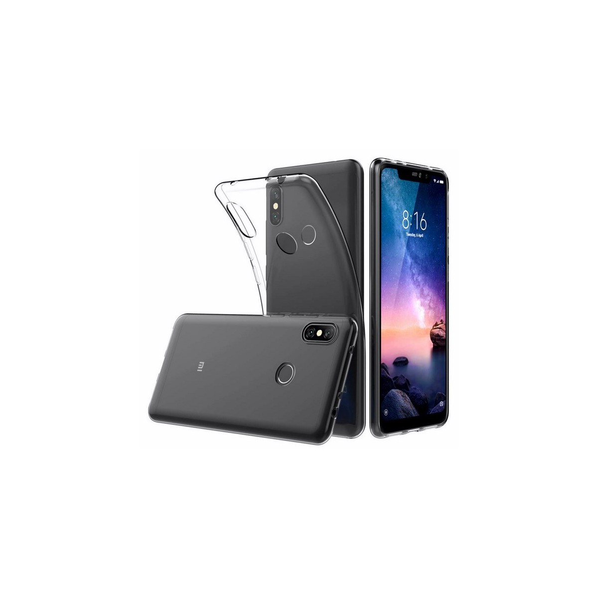 Funda Gel Tpu Fina Ultra-Thin 0,5mm Transparente para Xiaomi Redmi Note 6 Pro