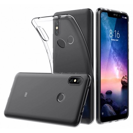Funda Gel Tpu Fina Ultra-Thin 0,5mm Transparente para Xiaomi Redmi Note 6 Pro