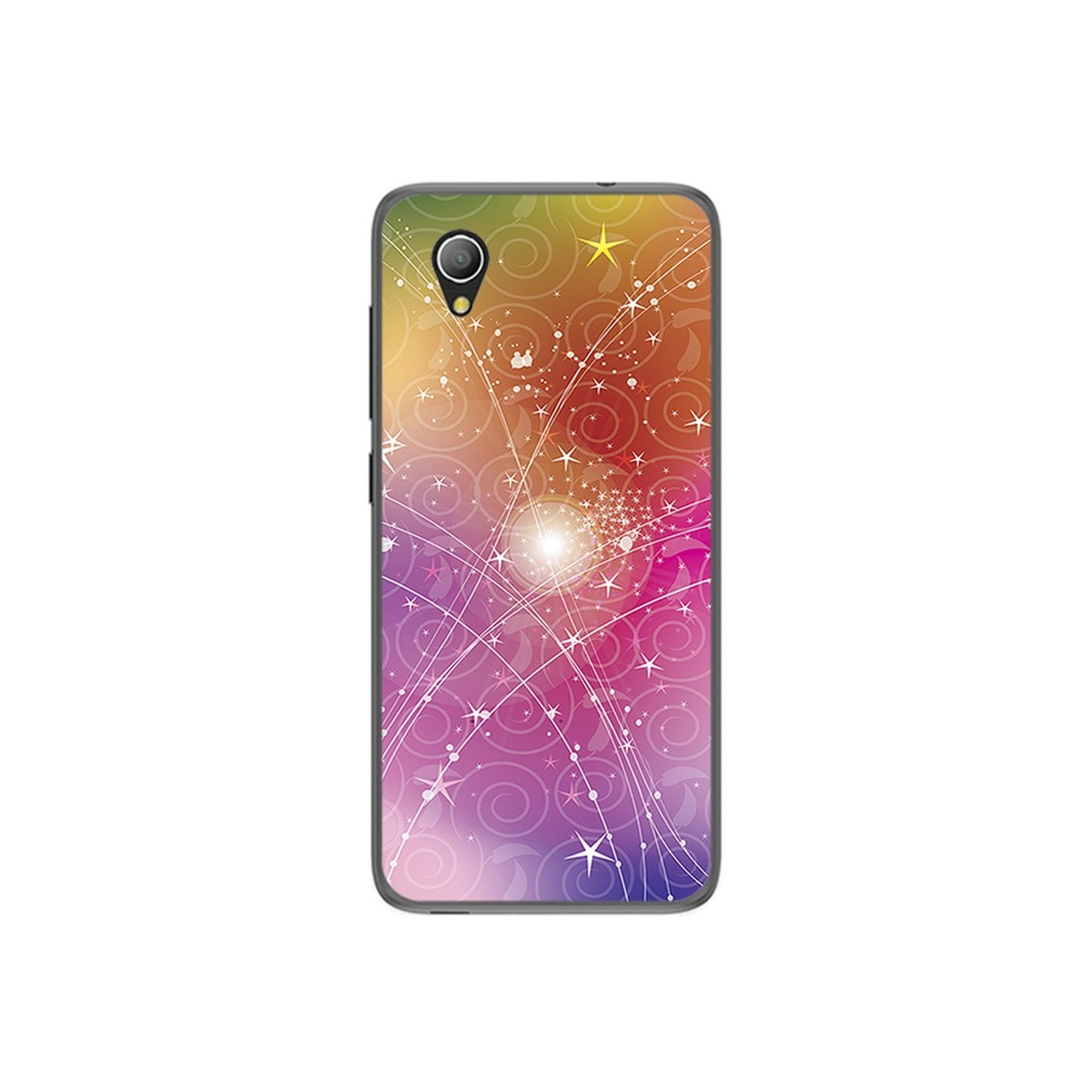 Funda Gel Tpu para Alcatel 1 / Orange Rise 54 / Vodafone Smart E9 Diseño Abstracto Dibujos