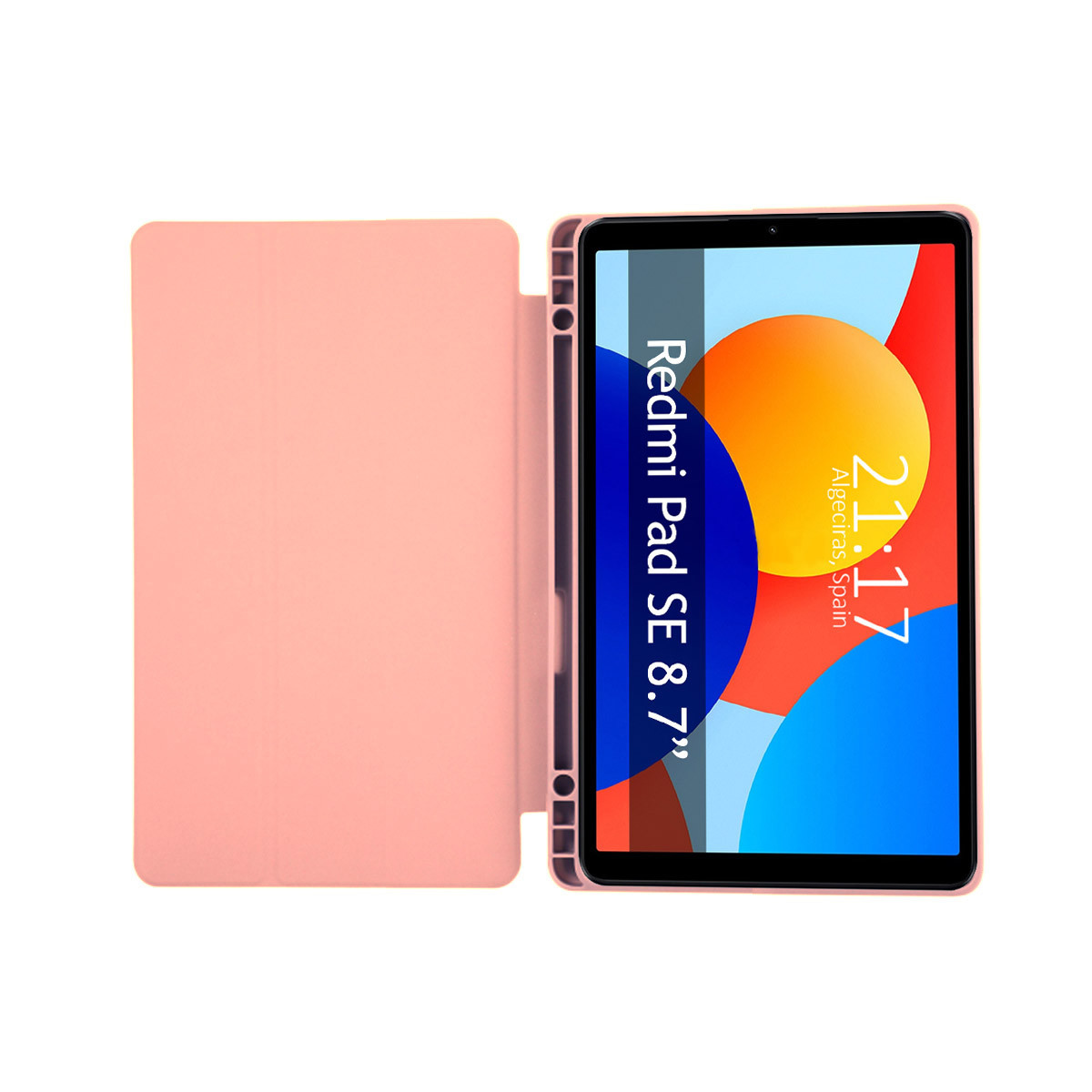 Funda con tapa Smart para Xiaomi Redmi Pad SE 8.7 color Rosa