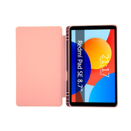 Funda con tapa Smart para Xiaomi Redmi Pad SE 8.7 color Rosa